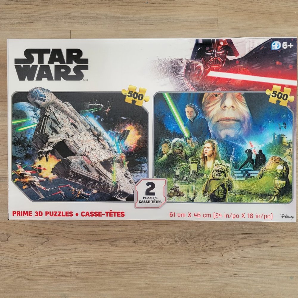 Star Wars Collector Lenticular Puzzles – Dual Pack, brand new in box